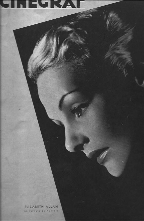LAMINA 30163: Portada con fotografia de Elisabeth Allan