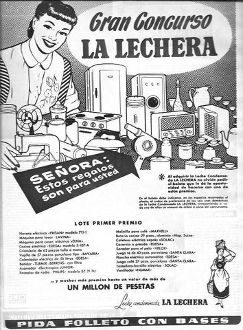 LAMINA 30354: Publicidad de leche condensada La Lechera
