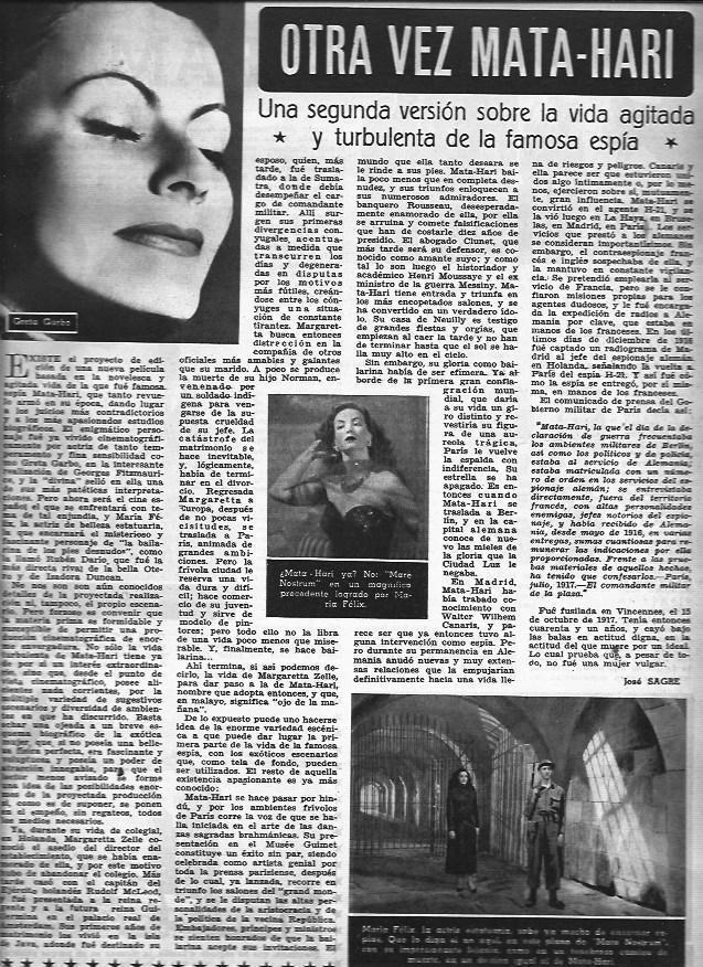 LAMINA 30370: Greta Garbo y Maria Felix