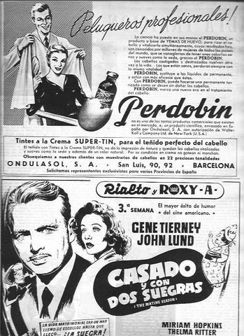 LAMINA 30383: Publicidad de Perdolin y Casado y con dos suegras