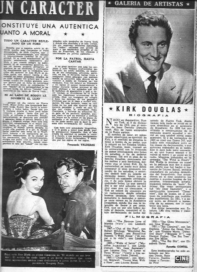 LAMINA 30380: Biografia de Kirk Douglas