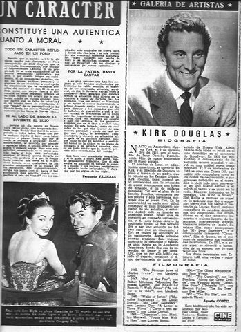 LAMINA 30380: Biografia de Kirk Douglas