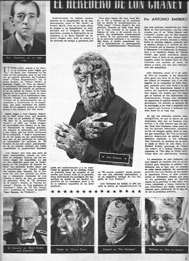 LAMINA 30375: Lon Chaney y Alec Guiness