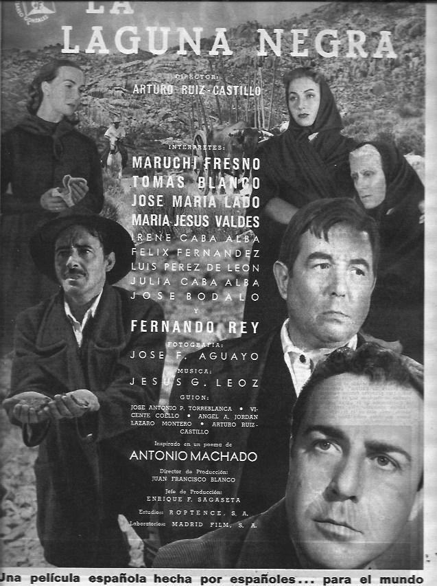LAMINA 30373: Anuncio de La laguna negra