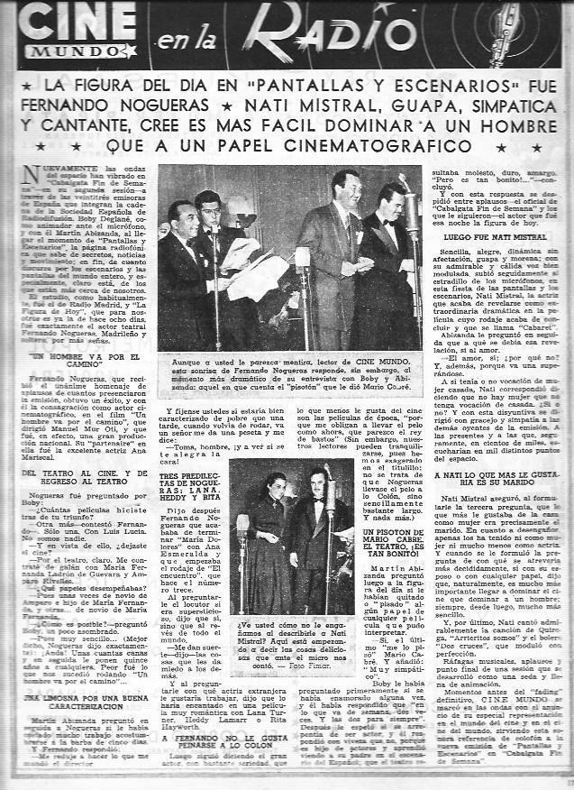 LAMINA 30326: Nati  Mistral y Fernando Nogueras