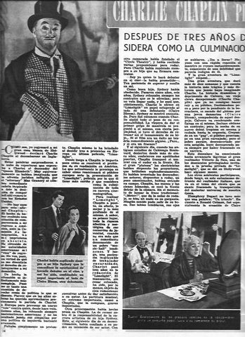LAMINA 30324: Charlie Chaplin en Candilejas