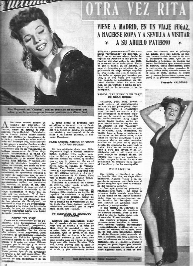 LAMINA 30322: Rita Hayworth en Carmen