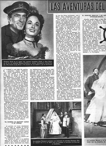LAMINA 30347: Escenas de El mundo en sus manos con Gregory Peck