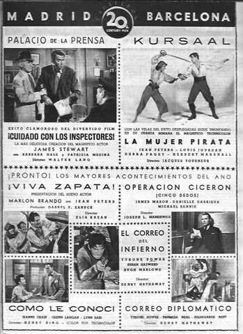 LAMINA 30338: Cartelera del Palacio de la Prensa y del Kursaal
