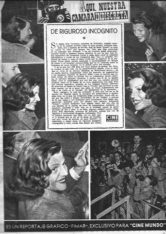 LAMINA 30335: Rita Hayworth en la ciudad de Sevilla