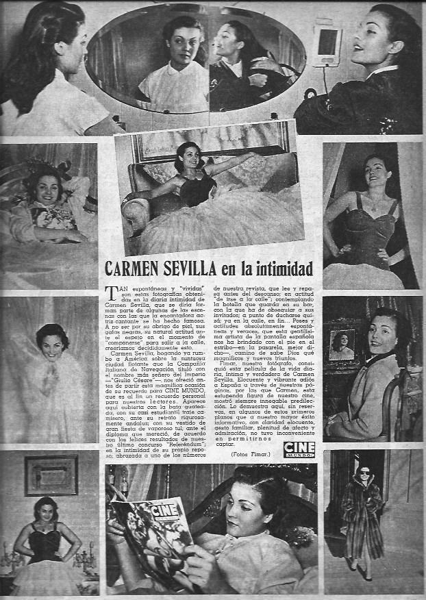 LAMINA 30439: Carmen Sevilla en la intimidad