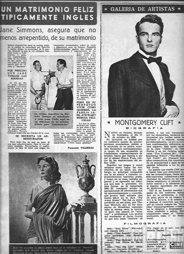 LAMINA 30428: Biografia de Montgomery Clift