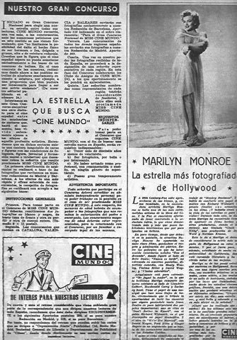 LAMINA 30434: Articulo sobre Marilyn Monroe