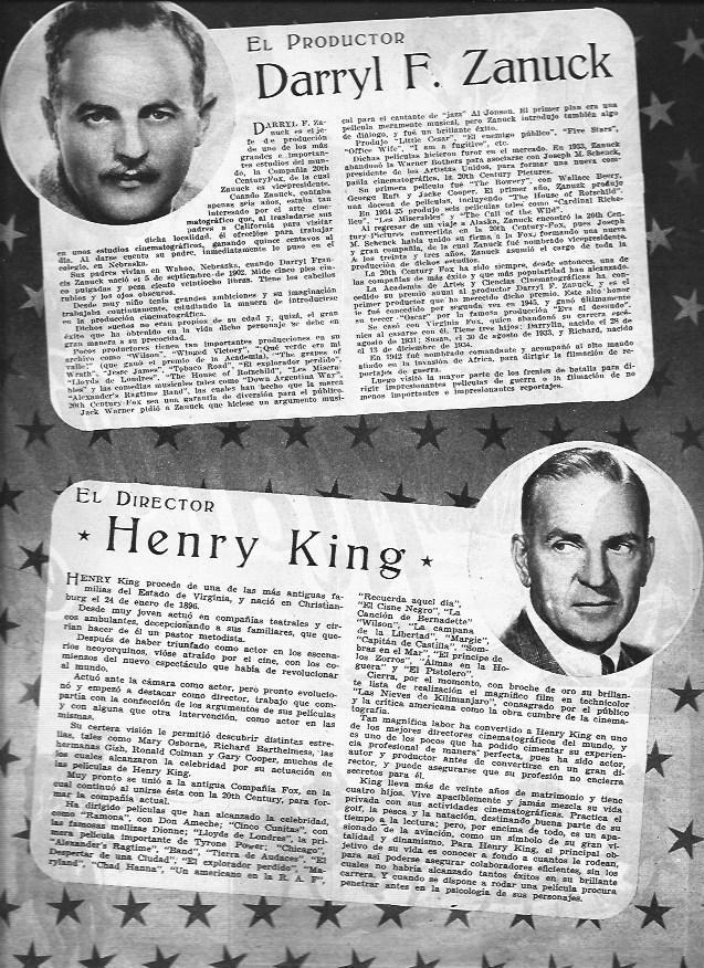 LAMINA 30460: Darryl Zanuck y Henry King