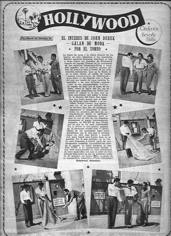 LAMINA 30425: John Derek y el toreo