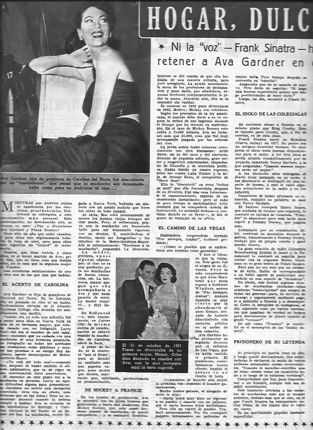 LAMINA 30403: Ava Gardner y con Frank Sinatra
