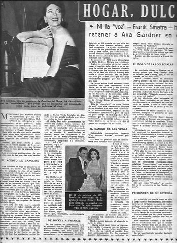 LAMINA 30403: Ava Gardner y con Frank Sinatra