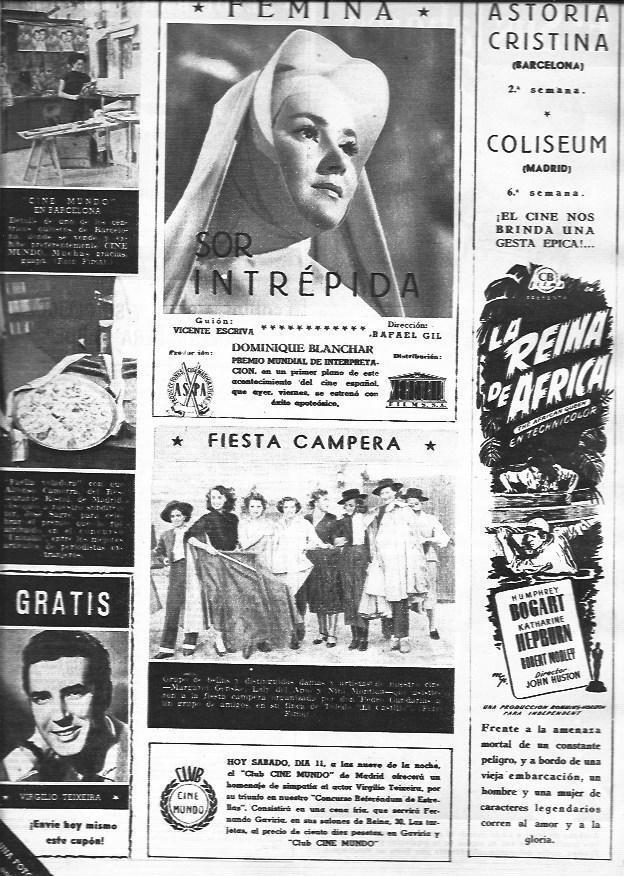 LAMINA 30314: Publicidad de Sor Interprida y La reina de Africa