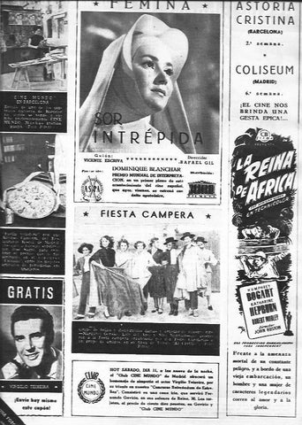 LAMINA 30314: Publicidad de Sor Interprida y La reina de Africa