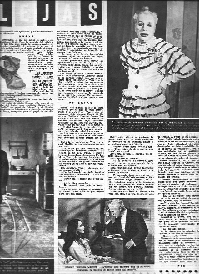 LAMINA 30417: Charles Chaplin en el rodaje de Candilejas