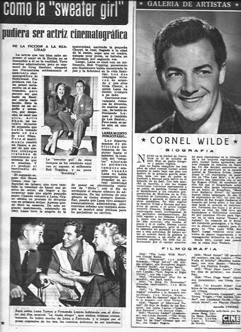 LAMINA 30414: Lana Turner y Fernando Lamas