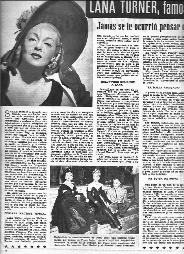 LAMINA 30413: Lana Turner