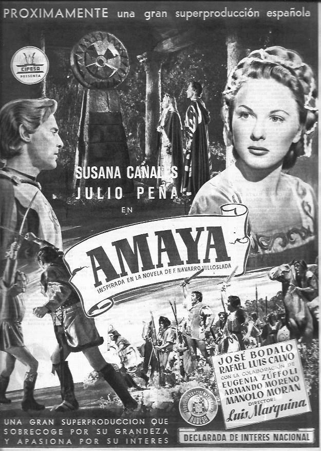 LAMINA 30409: Anuncio de la pelicula Amaya