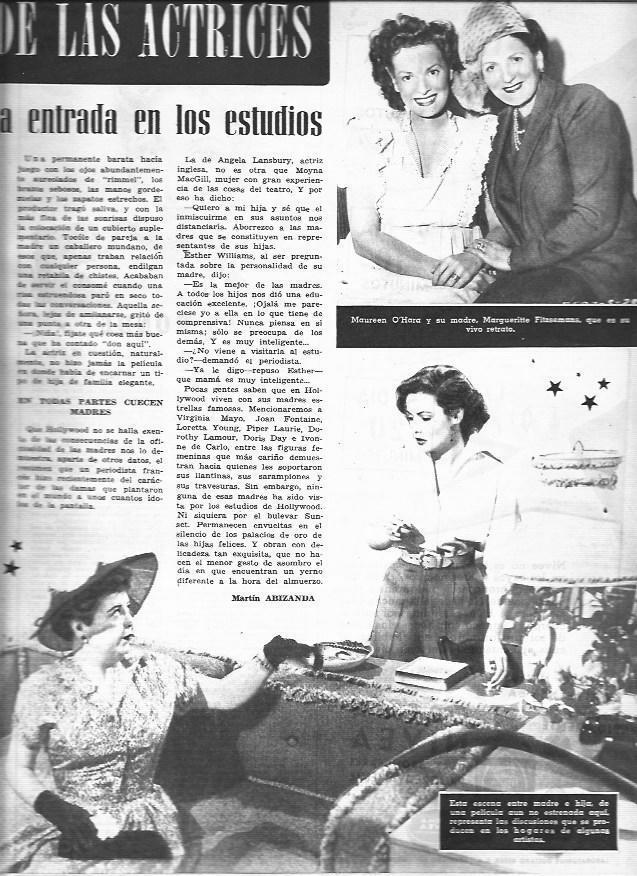 LAMINA 30209: Maureen O'Hara y su madre