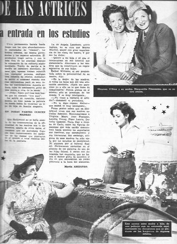 LAMINA 30209: Maureen O'Hara y su madre