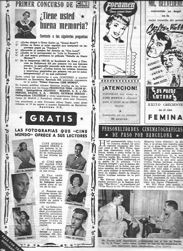 LAMINA 30204: Publicidad de Foramen y Mr. Belvedere