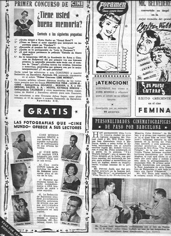 LAMINA 30204: Publicidad de Foramen y Mr. Belvedere