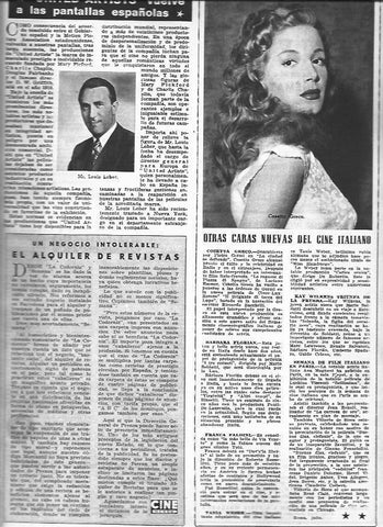 LAMINA 30203: Cosetta Greco y Louis Lober