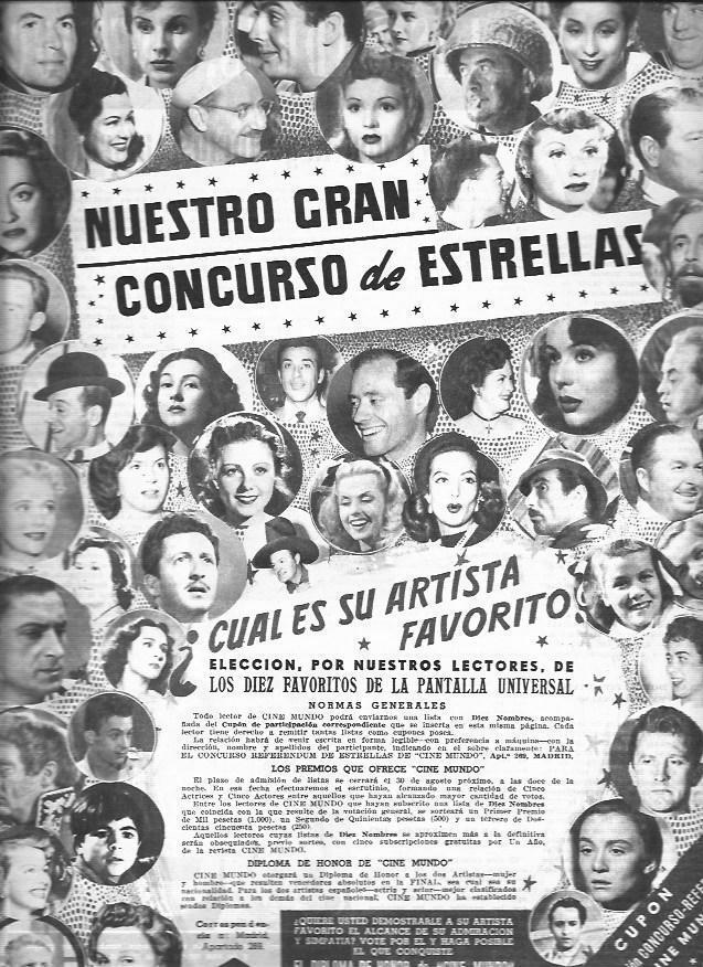 LAMINA 30208: Publicidad del Concurso de Estrellas