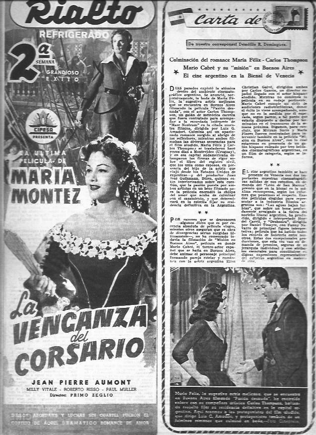 LAMINA 30232: Anuncio de La venganza del corsario 