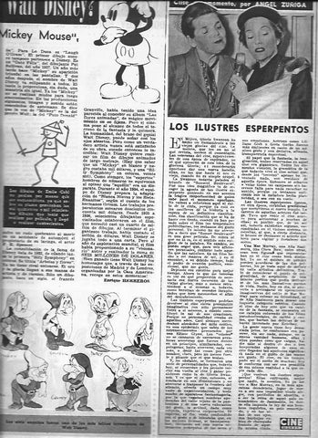 LAMINA 30230: Mickey Mouse y los 7 Enanitos de Walt Disney