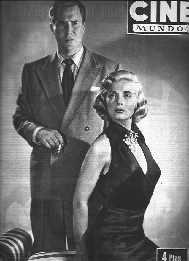 LAMINA 30228: Portada con Lisabeth Scott y Edmond O'Brien