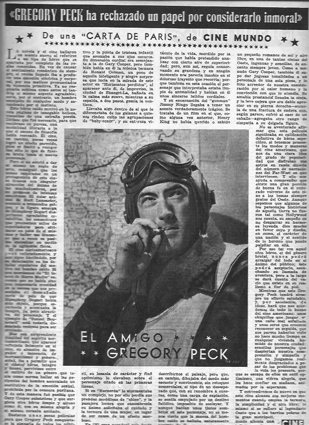 LAMINA 30225: Gregory Peck
