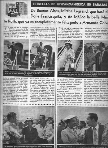 LAMINA 30224: Estrellas de Hispanoamerica en Barajas