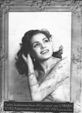 LAMINA 30198: Carmen Sevilla en la publicidad de Lapiz Vera