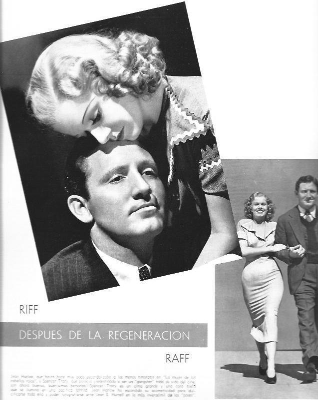 LAMINA 30173: Jean Harlow y Spencer Tracy