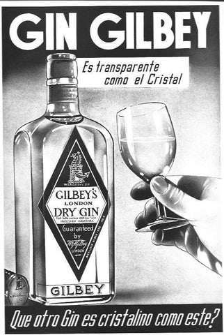 LAMINA 30164: Publicidad de ginebra Gilbey's