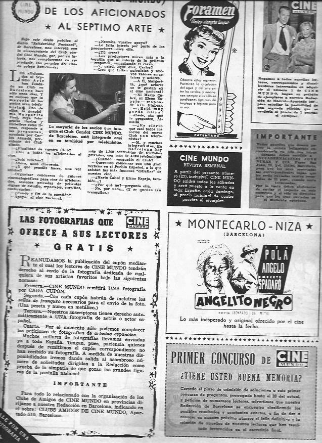 LAMINA 30235: El club Cine Mundo