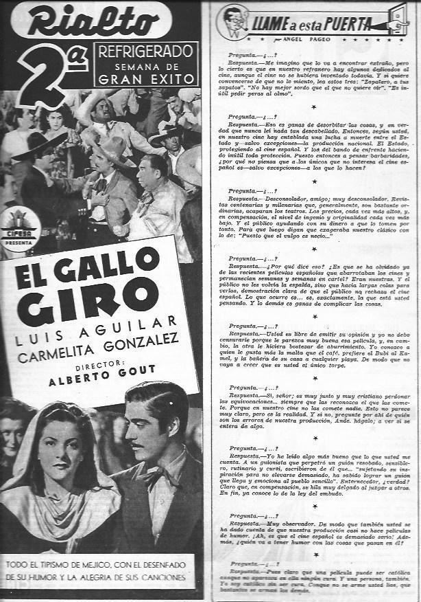 LAMINA 30196: Publicidad de la pelicula El gallo raro