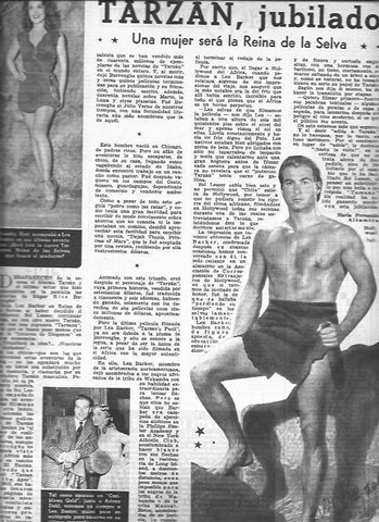 LAMINA 30193: Lex Baster como Tarzan y Dorothy Hart