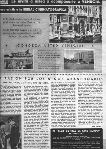 LAMINA 30189: Publicidad viaje a la Bienal de Venecia