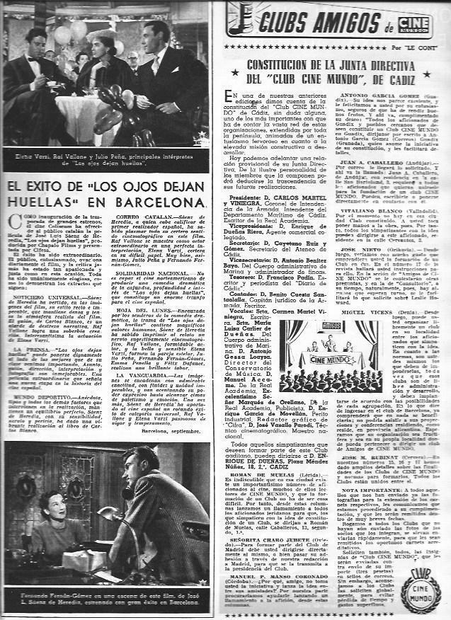 LAMINA 30289: El éxito en Barcelona de Los ojos dejan huella
