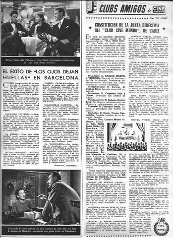 LAMINA 30289: El éxito en Barcelona de Los ojos dejan huella