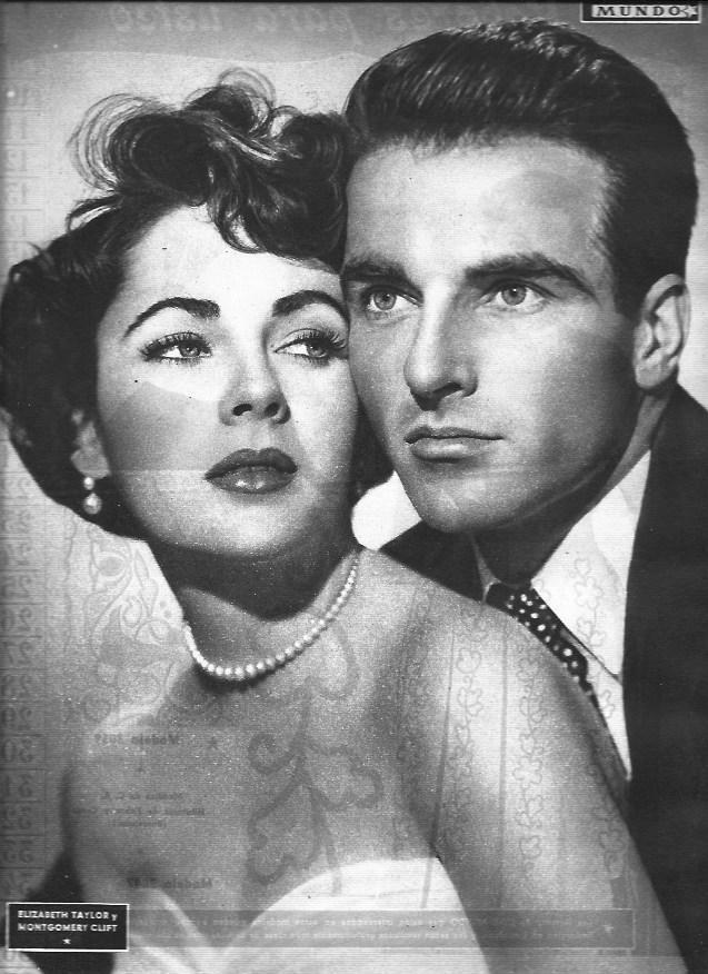 LAMINA 30281: Elisabeth Taylor y Montgomery Clift