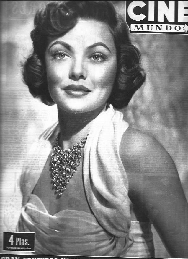 LAMINA 30306: Portada con Gene Tierney