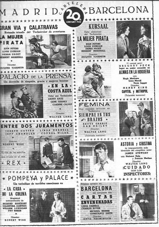 LAMINA 30303: Cartelera de Madrid y Barcelona